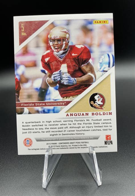 Contenders Draft Picks Alumni Ink Anquan Boldin Florida State Fsu