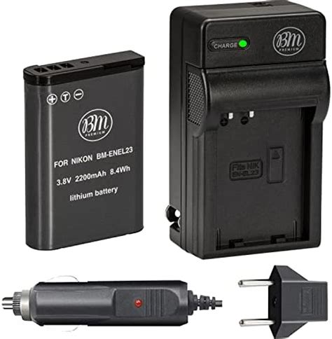 Bm Premium Pack Of En El Batteries And Battery Charger For Nikon