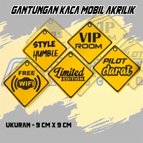 Jual Gantungan Kaca Mobil Akrilik Shopee Indonesia