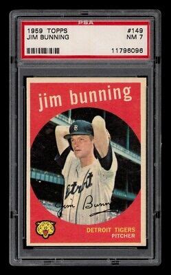 Topps Set Break Jim Bunning Psa Nm Ebay