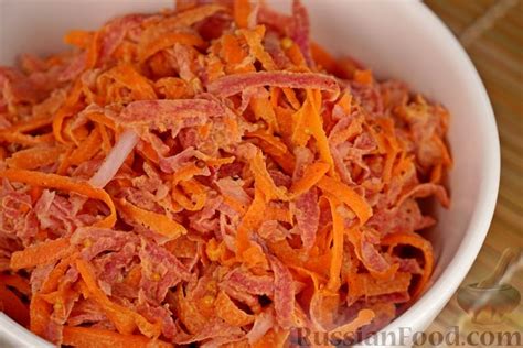 Рецепт: Салат из редьки с морковью на RussianFood.com