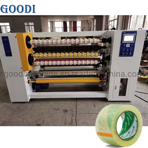 Automatic Bopp Adhesive Tape Production Line Cello Tape Slitting Making