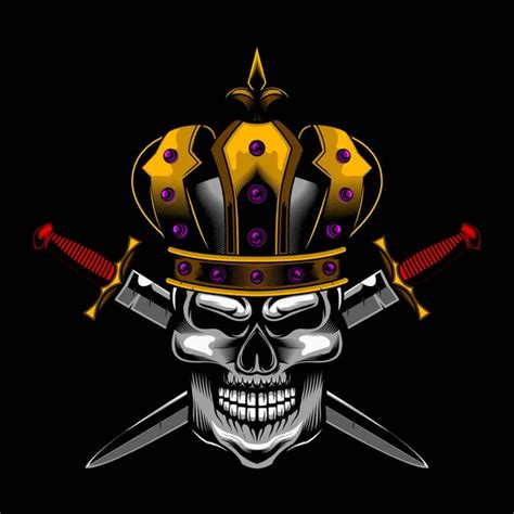 Skull King Vector Art Stock Images Depositphotos