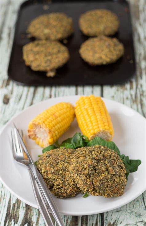 Oven Baked Lentil And Carrot Patties Neils Healthy Meals