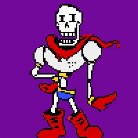 Pixilart Papyrus By Crystal Toriel