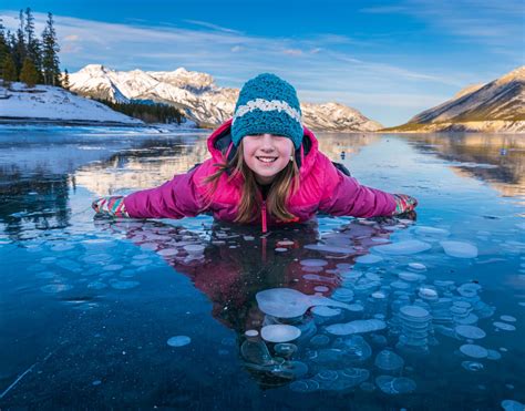 Abraham lake ice bubbles are drawing record crowds this winter