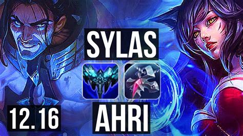 Sylas Vs Ahri Mid M Mastery Games Kr Master