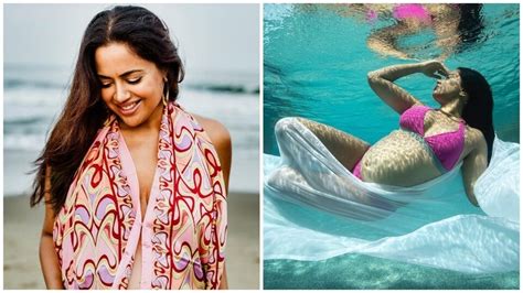 Sameera Reddy Posts Throwback Video Of Underwater Pregnancy Shoot Had