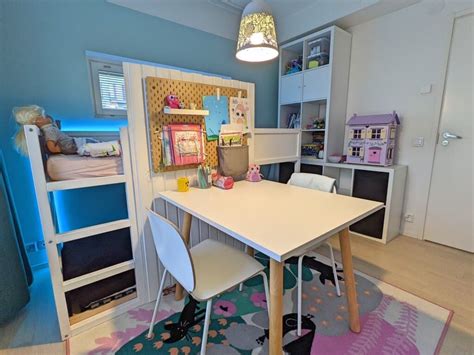 Bunk bed and a nice large desk for my girl's room - IKEA Hackers