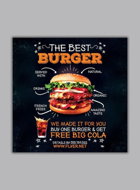 Burger Flyer Psd High Quality Free Psd Templates For Download