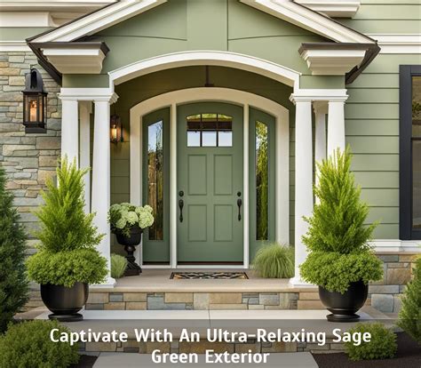 Captivate With An Ultra Relaxing Sage Green Exterior Vassar Chamber