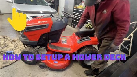 How To Setup Level A In Mower Deck On A Husqvarna Lawn Tractor Yt