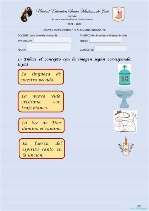 Examen 2do Quimestre Tercero Ficha Interactiva Topworksheets Porn Sex Picture