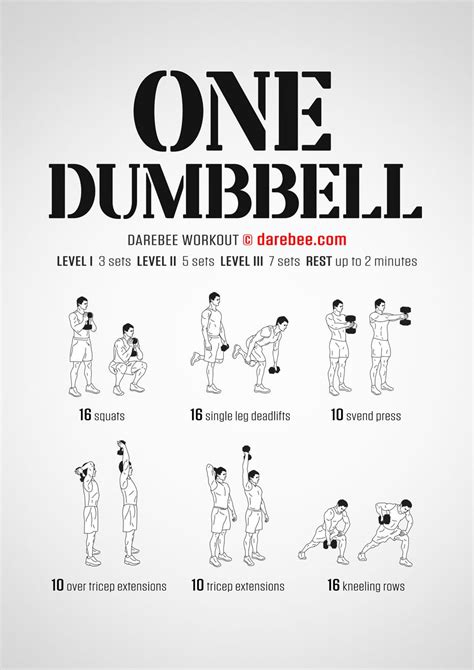 One Dumbbell Workout One Dumbbell Workout Dumbbell Workout Dumbell