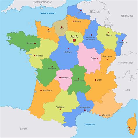 Mapa De Francia Para Imprimir Descargar Gratis