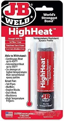 Jb Weld Highheat Temperature Resistant Epoxy Putty G Amazon