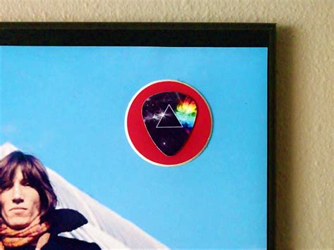 Pink Floyd Wall Plaque With Guitar Pick Etsy