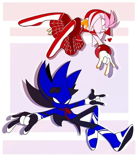 Sonic And Amy As Spider Hog And Spider Rose Ialehlg Instagram R