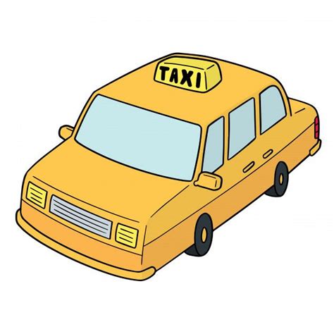 Taxi De Dibujos Animados Vector Premium Free Vector Freepik