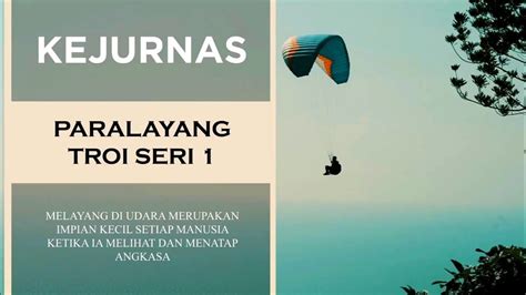 Paralayang Olahraga Dan Wisata Adrenalin Singkawang Paralayang