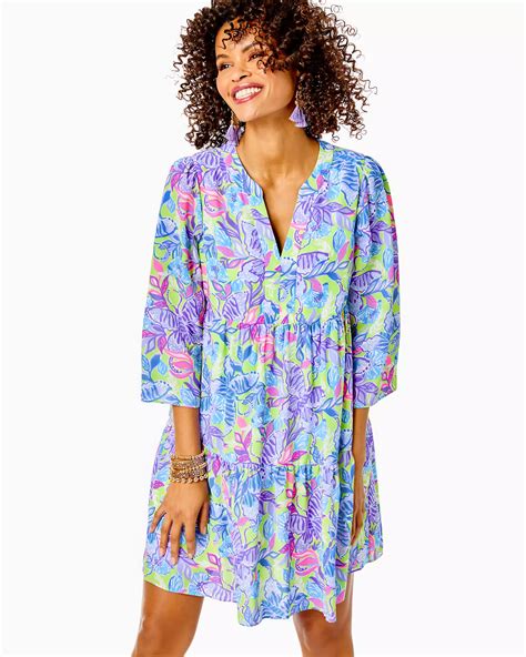 Lilly Pulitzer Martine Dress In Dew Drop Stay Fly Modesens