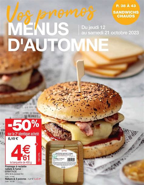 Promo Fromage à Raclette Nature Fumé Ermitage chez Promocash