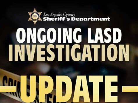 Los Angeles County Sheriff Department Homicide Bureau Responding to a ...