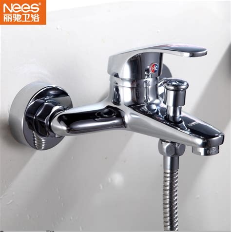 Shower Faucet Copper Mixing Valve Hot And Cold Mixed Bath Triple Shower Bath Tub Bathroom Faucet