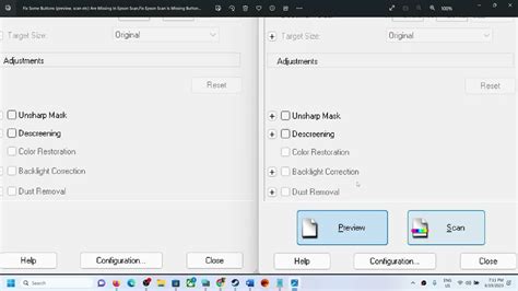 Fix Some Buttons Preview Scan Etc Are Missing In Epson Scanfix Epson Scan Is Missing Buttons