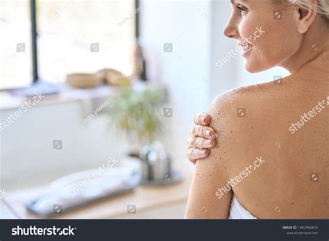 Back View Nude Beautiful Middle Aged Stock Photo 1982566874 Shutterstock
