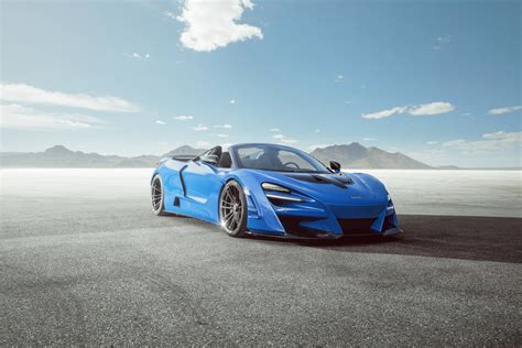 Download Sleek Blue Mclaren 720s 4k Wallpaper