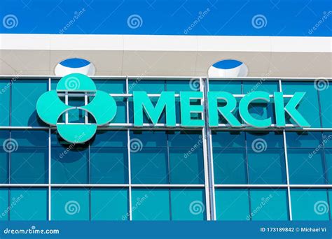 Merck Logo On A Panel Editorial Image | CartoonDealer.com #104028558