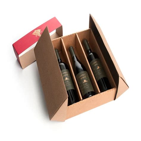 Oem Bouteille De Vin Emballage Bo Te En Carton Avec Incrustation De