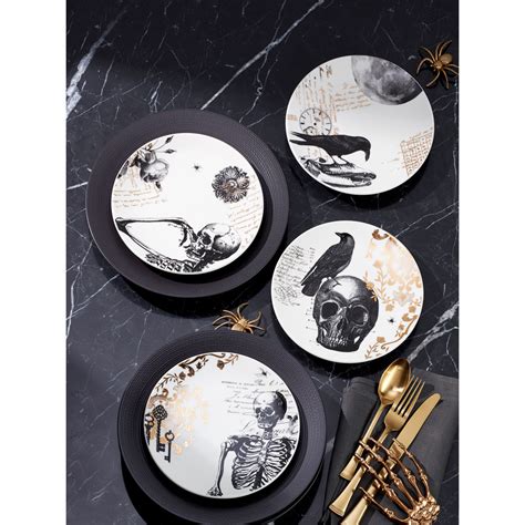 Lenox Vintage Halloween Accent Plates Set Of 4