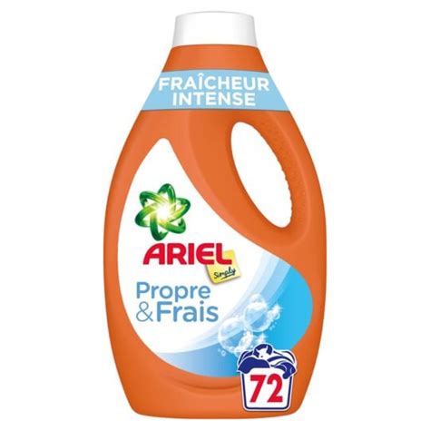 Lessive Liquide Fraicheur Intense ARIEL le bidon de 3 6L à Prix Carrefour