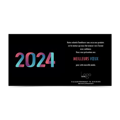 Cartes de voeux 2025 pour entreprises - Voeux professionnel