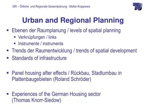 Ppt Urban And Regional Planning Powerpoint Presentation Free