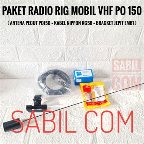 Paket Antena Radio Rig Mobil Vhf Icom Motorola Antenna Mobil Vhf Po