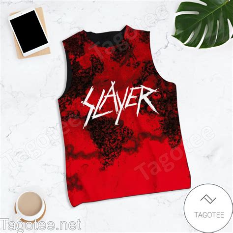 Slayer World Painted Blood Album Cover Tank Top - Tagotee