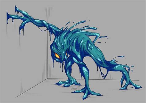 Slime Monster By Samrot On Deviantart In 2021 Monster Concept Art