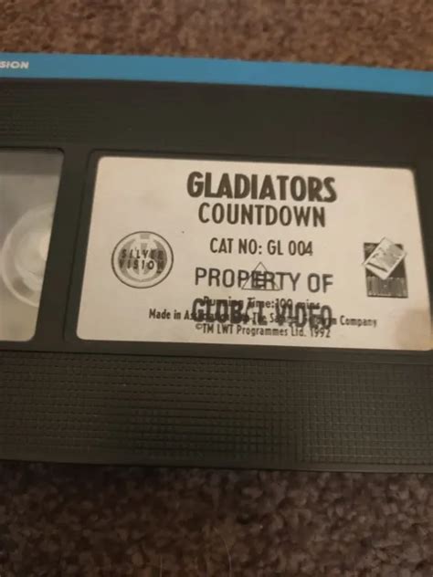 GLADIATORS TV SHOW VHS VIDEO - Countdown - 1992 Ex Rental No Box ITV £9 ...