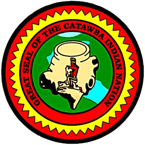 The Great Seal Of The Catawba Indian Nation Self Adhesive Etsy