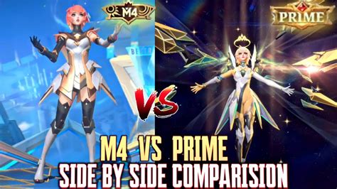 Beatrix M4 Vs Prime Skin Side By Side Comparison Mobile Legends Youtube