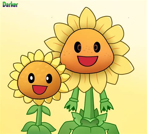 Sunflower Pvz Girasol Pvz By Darkerpvz On Deviantart