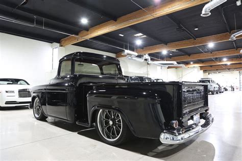 1956 Chevrolet 3100 Ls Resto Mod 2050 Miles Black Pickup Truck V8