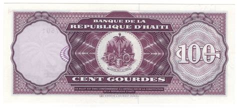 100 Gourdes Haïti 1804 Présent Numista