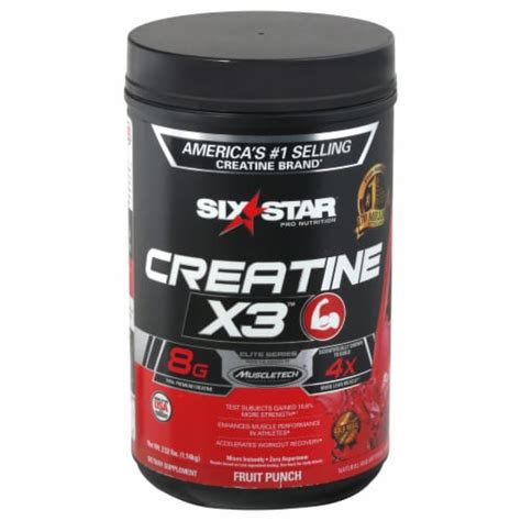 Six Star® Elite Series Fruit Punch Creatine X3 Dietary Supplement Powder 252 Lbs Kroger