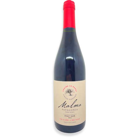 Vino Tinto Malma Patagonia Chacra La Papay Pinot Noir Ml Borrachines