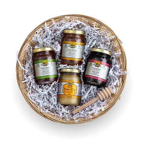 Sweet Sampler Gourmet Honey Gift Basket - DUTCHMAN'S GOLD