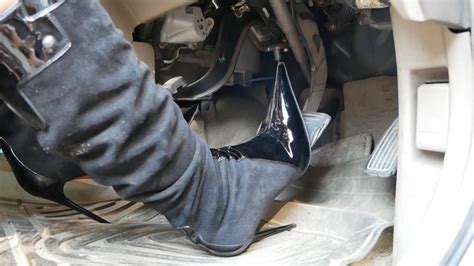 Pedal Pumping Hot Hottie Riding In A Car Andrewboots Clips Sale